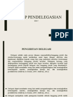 Konsep Pendelegasian