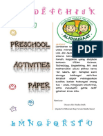 Abcdefghijk: Preschool Activities Paper