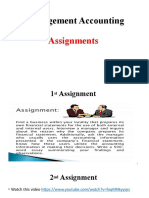 Management Accounting Assignments-2020 Sep-1