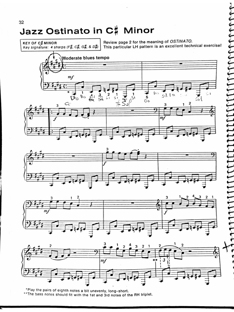 Jazz Ostinato in Cminor PDF