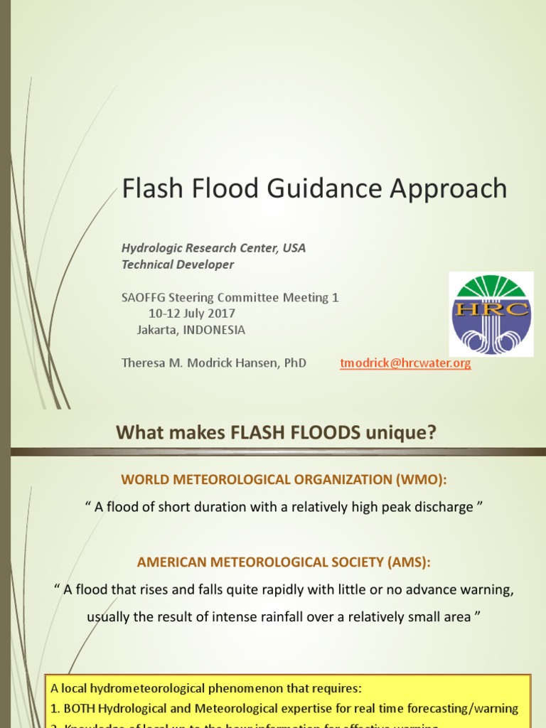 Flash Flood Guidance System Overview | PDF | Flood | Precipitation