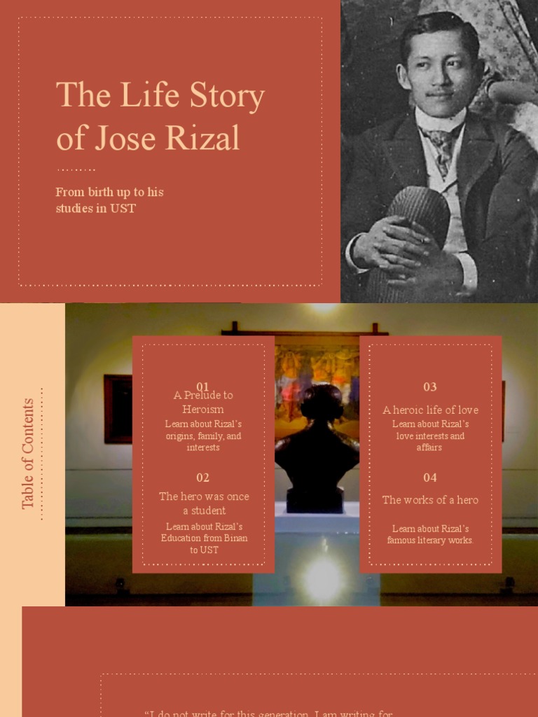 Rizal: From Birth to UST Studies | PDF | General Fiction | Classics