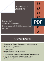 Water Resource Management: M O D U L E 3