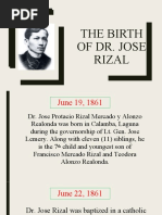 The Birth of Dr. Jose Rizal