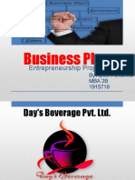 Business Plan: Entrepreneurship Project
