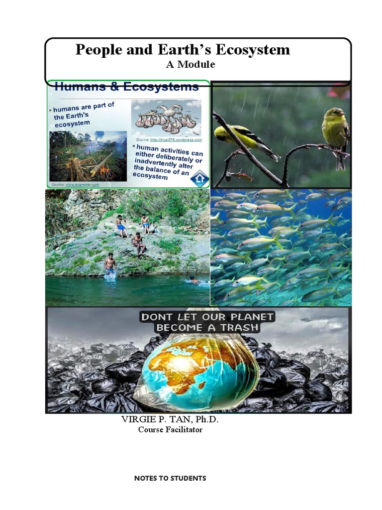 People and Earth's Ecosystem Module | PDF | Ecosystem | Human Impact On ...