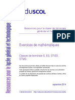 Ressources - Lycee - T S ES STI2D STMG - Exercices Math - 349842 PDF