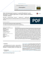 Early Development Exposure To Pentachlorophenol Causes Alterations On mRNA Expressions of Caspase Protease Family in Zebrafish Embryos