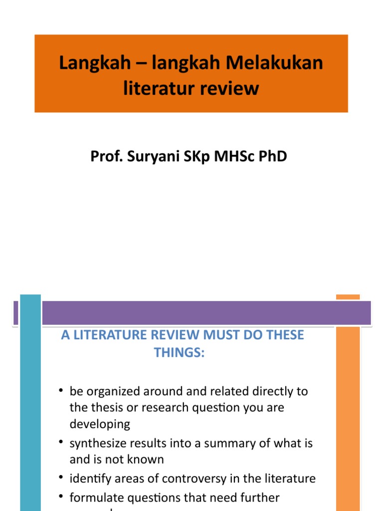 langkah langkah melakukan literature review