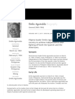 Emilio Aguinaldo - Contributions, Achievements & Death - Biography