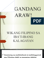 Wikang Filipino Sa Iba't Ibang Kalagayan