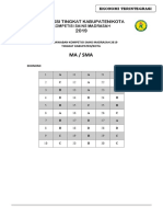 2019 - MA EKONOMI Tingkat Kabupaten-Kota (Kunci Jawaban) PDF