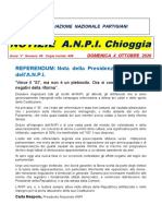 Notiziario ANPI Chioggia numero 60