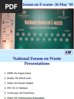 National Forum on E-waste- Presentations