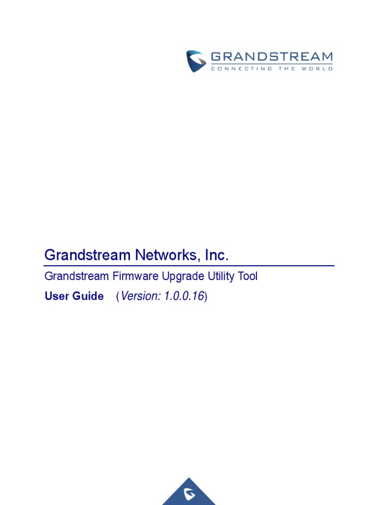 Grandstream Firmware Upgrade Tool Guide | PDF | Installation (Computer ...