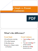 Present Simple vs. Present Continuous