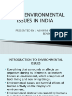 Topic: Environmental Issues in India: Presented By: Ashwini Yadav and Benson Gracias
