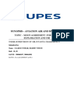 Synopsis - Aviation Air and Space Law: Topic - Moon Agreement: For Lunar Exploration and Use