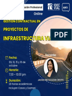 Curso de Especialización Virtual Gestión Contractual en Proyectos de Infraestructura Vial