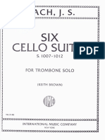 Bach Cello Suites for Trombone