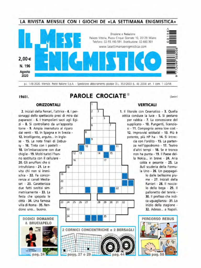 il mese enigmistico n 196 agosto 2020 pdf