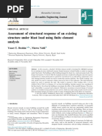 Assessment of Structural Response of An Existing Structure Under Blast Load Using Finite Element Analysis