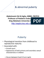 Pubertal Disorders Lecture