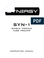SYNERGY SYN-1 Manual - Updated March 2018