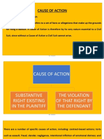 Understanding Cause of Action