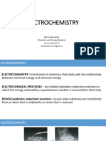 Electrochemistry: Electrochemistry Chemistry and Energy Relations Lecture Notes 12 Chemistry For Engineers