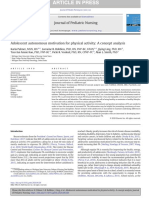 Adolescent Autonomous Motivation For Physical Activity - A Concept Analysis - Palmer Et Al (2020) Preprint