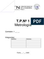 Guía de Trabajo Práctico de Laboratorio N° 1 Metrología