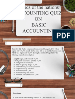 Seeds of The Nations Accounting Quiz ON Basic Accounting