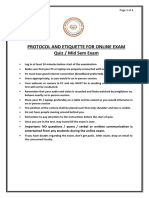 PROTOCOL AND ETIQUETTE (QUIZ and Exam) PDF