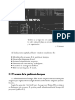 ADMINISTRACION DE PROYECTO 3. Capitulo 3 Gestión Del Tiempo PDF