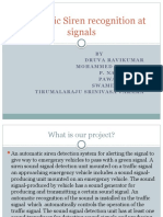 Automatic Siren Recognition at Signals