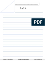 Colección de Hojas de Escritura Recursosep Raya PDF