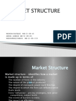 A Presentation On Market Structure GROUP MEMBERS