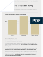 Your Total Score Is 86% (52/60) : Rhythm ID Pharmacology Practical Application