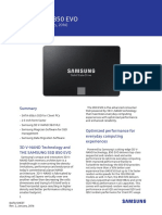 Samsung SSD 850 EVO: Data Sheet, Rev.2 (January, 2016)