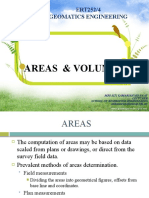 Areas & Volume: ERT252/4 Geomatics Engineering