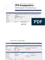 SSL VPN Configuration G: 1) System Menu - Certificate Management New Certificate Generate