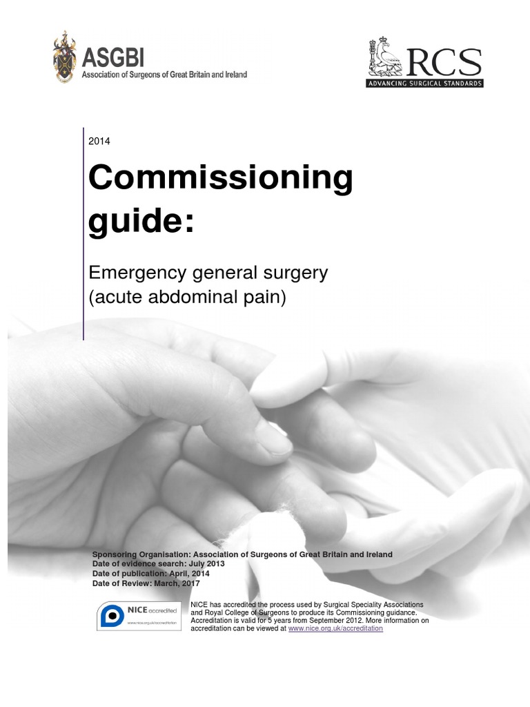 Emergency General Surgery Commissioning Guide PDF | PDF | Surgery ...