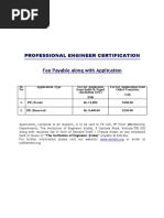 PEO FeeSchedule Nov2023 | PDF | Engineer | Qualifications