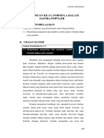 Pertemuan 11 - Formula Dalam Sastra Populer