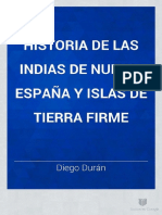 Historia de las indias de la Nueva España (Tomo I)- Diego Duran