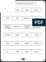 Razonamiento Logico Palabra Intrusa