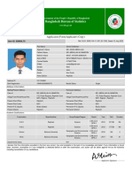 Bangladesh Bureau of Statistics: Application Form (Applicant's Copy)