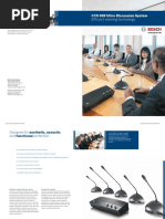 Efficient Meeting Technology: CCS 900 Ultro Discussion System