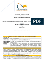 Tarea 4 - Formato para La Planeación de Actividades